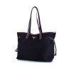 Prada Shopping shopping bag in purple canvas and leather - 00pp thumbnail