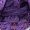 Sac cabas Prada Shopping en toile et cuir violette - Detail D2 thumbnail