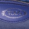 Tod's Double T shoulder bag in blue leather - Detail D4 thumbnail