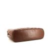 Bolso de mano Chanel Vintage en cuero acolchado marrón - Detail D4 thumbnail