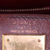 Sac à main Hermes Kelly 28 cm en cuir box tricolore rouge H marron et fauve - Detail D4 thumbnail