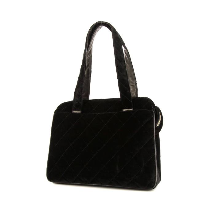 Chanel Vintage handbag in black quilted velvet
