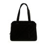 Chanel Vintage handbag in black quilted velvet - 360 thumbnail