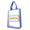 Chanel Shopping shopping bag in transparent and blue canvas - 00pp thumbnail