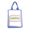 Chanel Shopping shopping bag in transparent and blue canvas - 360 thumbnail