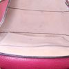 Bolso bandolera Chloé Drew en cuero granulado color burdeos - Detail D2 thumbnail
