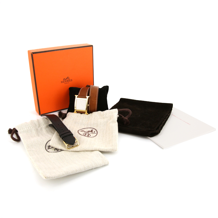 Hermes Heure H watch in gold plated Ref:  HH1.510 Circa  2000