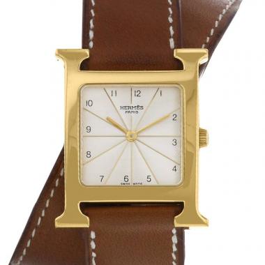 Hermes Heure H watch in gold plated Ref:  HH1.510 Circa  2000