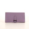 Hermès Béarn wallet in purple Mysore leather - 360 thumbnail