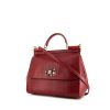logo-tape belt bag Sicily handbag in red lizzard - 00pp thumbnail
