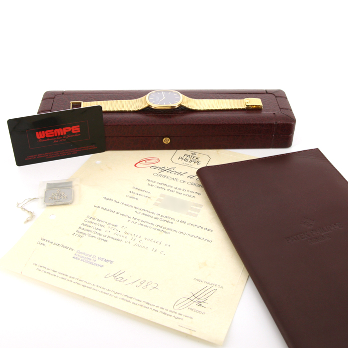 Patek Philippe Ellipse watch in yellow gold Ref:  3938 Circa  1987 - Detail D2