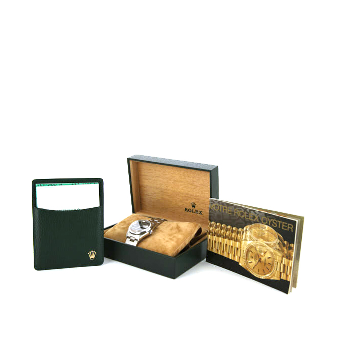 Montre Rolex Oyster Perpetual Date en acier Ref :  15200 Vers  1990 - Detail D2