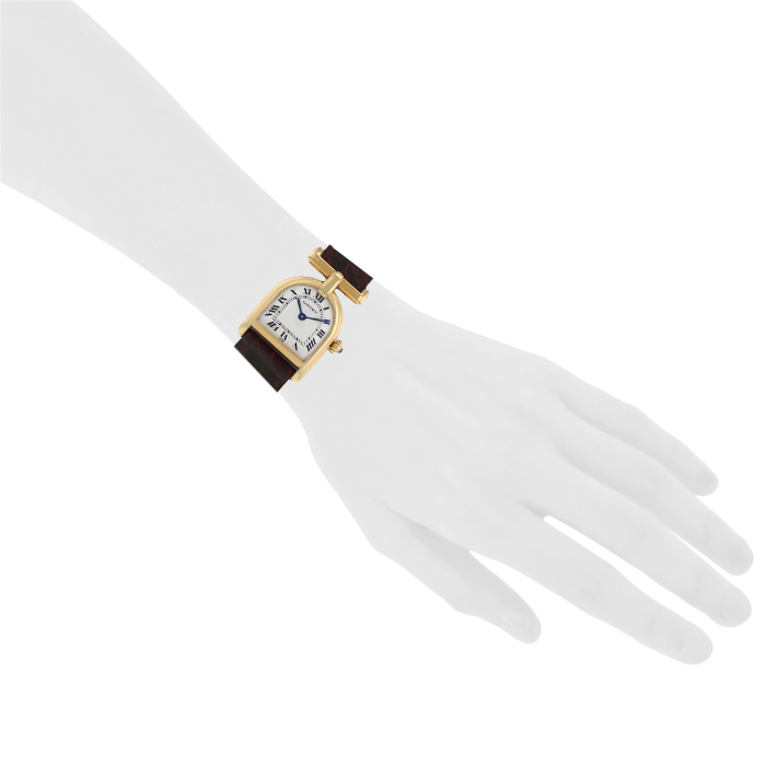 Cartier watch in yellow gold Ref:  8660 Circa  1980 - Detail D1