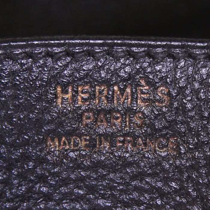 Borsa Hermes Birkin 40 cm in pelle togo nera - Detail D3