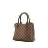 Bolso de mano Louis Vuitton Brea en lona a cuadros ébano y cuero marrón - 00pp thumbnail