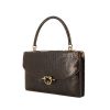 Hermès Cordeliere handbag in brown crocodile - 00pp thumbnail