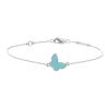 Van Cleef & Arpels Sweet Alhambra bracelet in white gold and turquoise - 00pp thumbnail