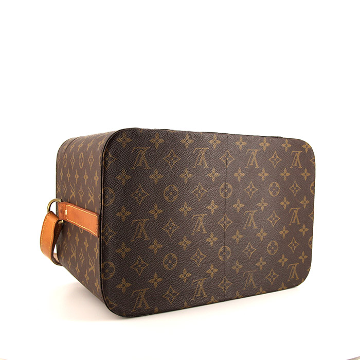 Vanity Louis Vuitton Vanity en toile monogram et cuir naturel - Detail D5