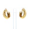 Hermès earrings for non pierced ears in yellow gold - 360 thumbnail