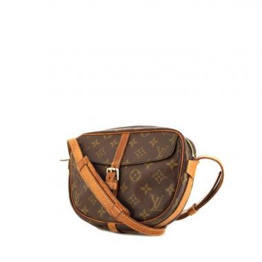 Borsa a tracolla Louis Vuitton Jeune Fille in tela monogram marrone e pelle naturale