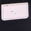 Sac à main Dior Saddle en toile monogram Oblique noire et grise et cuir verni blanc - Detail D3 thumbnail