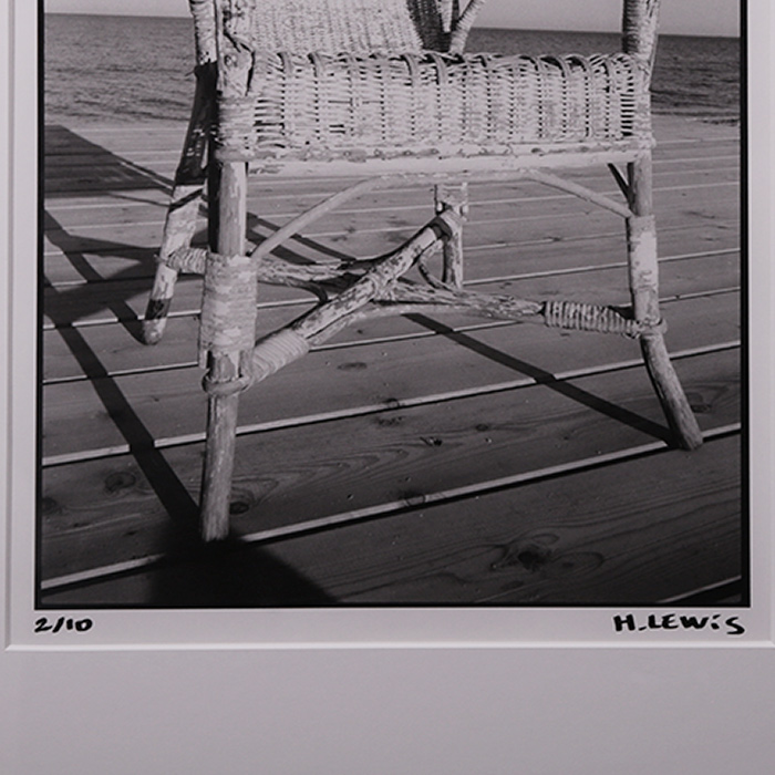 Hervé Lewis, photograph "Chaise tropézienne" (Tropezian chair), gelatin silver print on baryta paper, signed, numbered and framed, from the 2000's - Detail D2