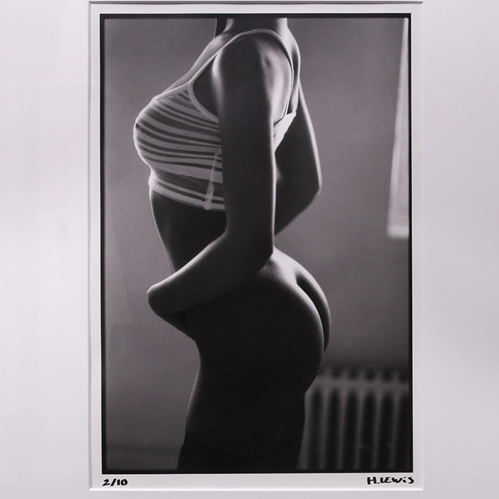Hervé Lewis, photograph "Contre-jour sensuel" (Sensual backlight), gelatin silver print on baryta paper, signed, numbered and framed, of 1997 - Detail D1