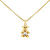 Chopard Happy Diamonds necklace in yellow gold,  diamond and sapphires - 00pp thumbnail
