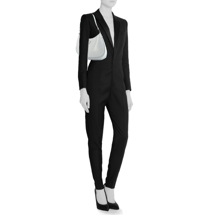 Borsa Prada Cleo in pelle blu - Detail D1