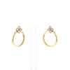 Cartier Inde Précieuse earrings for non pierced ears in yellow gold and diamonds - 360 thumbnail