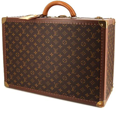 Valigia Louis Vuitton Cotteville in tela monogram marrone e losine marrone