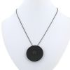 Dinh Van Pi Chinois necklace in silver, carbon and diamonds - 360 thumbnail