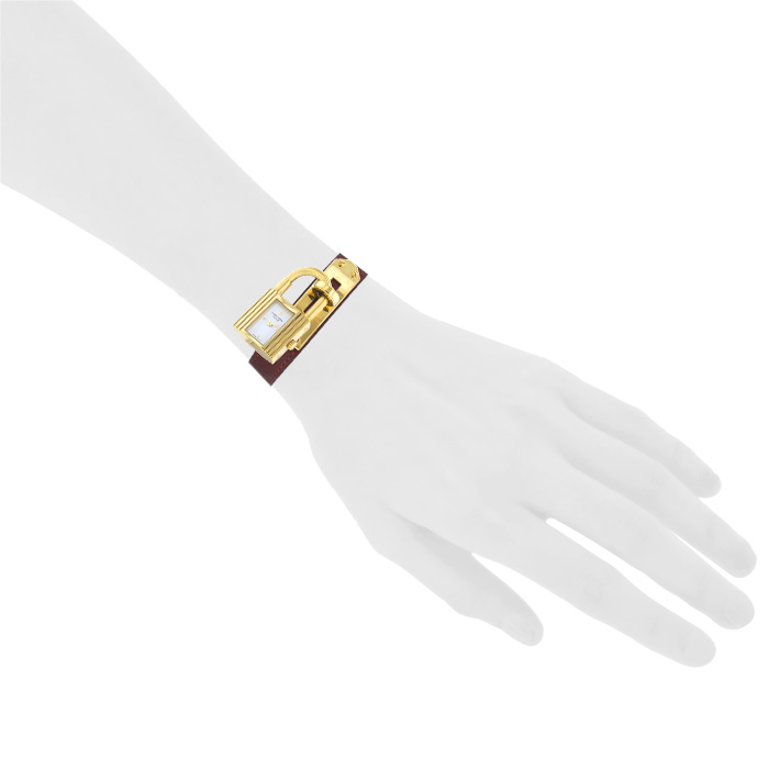 Hermes Kelly-Cadenas watch in gold plated Circa  1990 - Detail D1