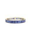 Boucheron 1960's bracelet in yellow gold and sapphires - 360 thumbnail