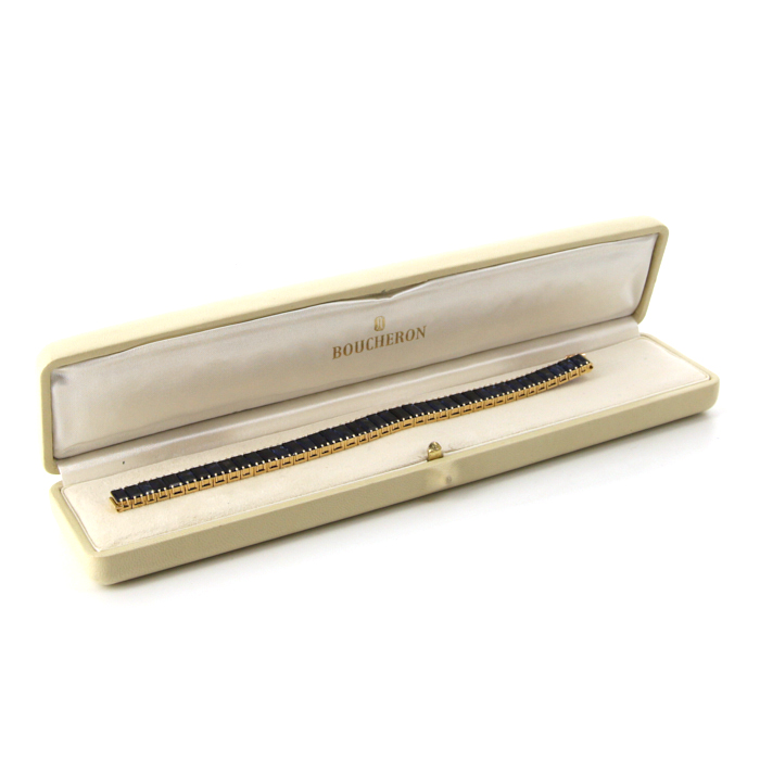 Bracciale Boucheron in oro giallo e zaffiri - Detail D2