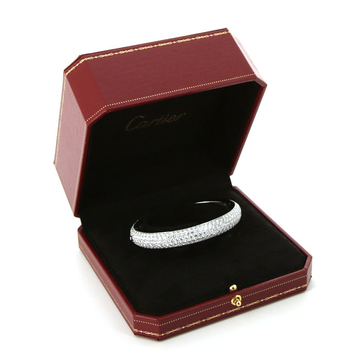 Brazalete Cartier Etincelle en platino y diamantes - Detail D2