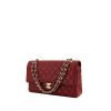 Chanel Timeless handbag in burgundy quilted grained leather - 00pp thumbnail