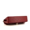 Chanel Timeless handbag in burgundy quilted grained leather - Detail D5 thumbnail