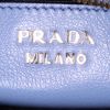 Prada shopping bag in light blue leather - Detail D3 thumbnail