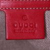 Borsa Gucci Vintage in tela monogram beige e blu e pelle rossa - Detail D3 thumbnail