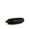 Fendi Baguette handbag in black canvas and black leather - Detail D4 thumbnail