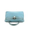 Hermes Kelly 35 cm handbag in blue jean togo leather - 360 Front thumbnail