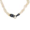 Cartier Panthère 1990's necklace in yellow gold,  silver and pearls - 00pp thumbnail