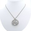 Collar Chopard Happy Diamonds en oro blanco y diamantes - 360 thumbnail