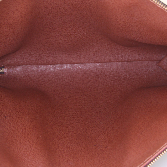 Pochette Louis Vuitton Porte documents Voyage en toile monogram marron - Detail D2