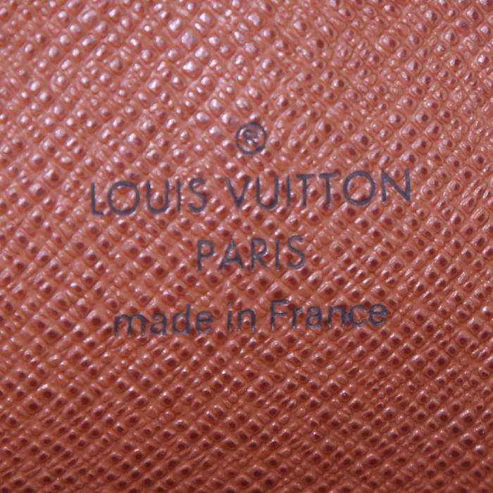 Pochette Louis Vuitton Porte documents Voyage in tela monogram marrone - Detail D3