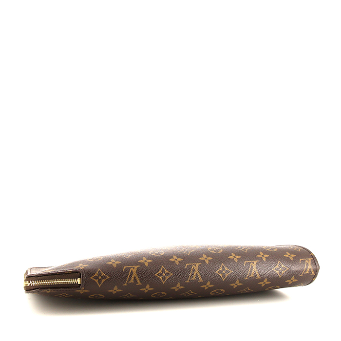 Louis Vuitton Porte documents Voyage pouch in brown monogram canvas - Detail D4