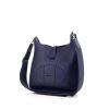 Hermes Evelyne small model shoulder bag in blue togo leather - 00pp thumbnail