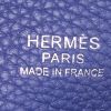 Hermes Evelyne small model shoulder bag in blue togo leather - Detail D3 thumbnail