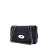 Mulberry Lily shoulder bag in blue grained leather - 00pp thumbnail
